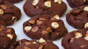  Ultimate Triple chocolate cookies Double chocolate cookies recipe Triple chocolate cookies chewy Soft triple chocolate cookies 